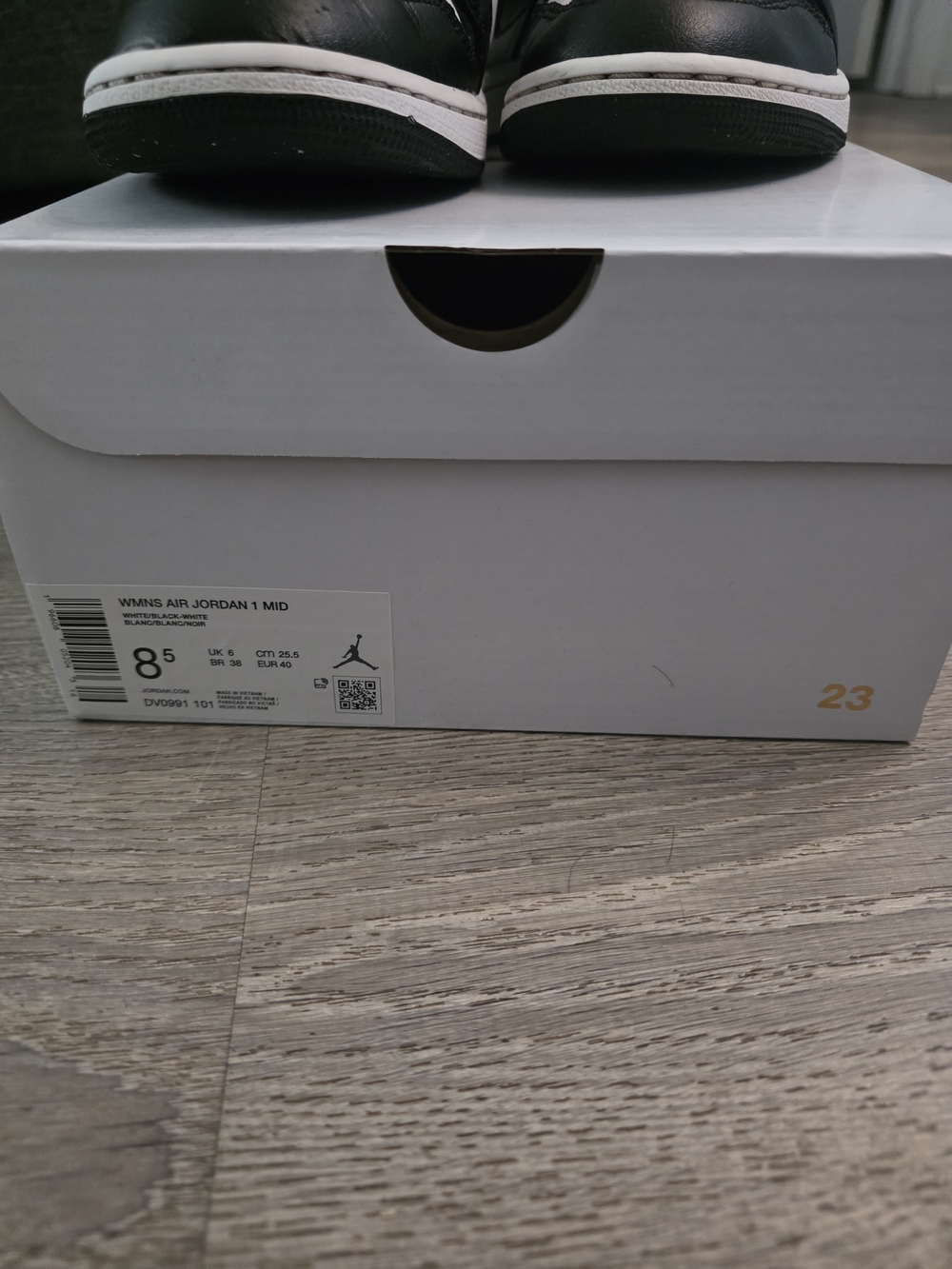 Nike Jordan Black & White High-Top Sneakers - Picture 2 of 14